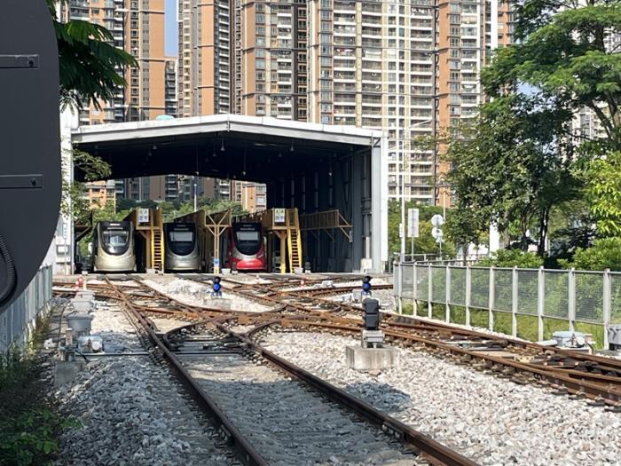 精粹区当代有轨电车示范线智湖泊车场 影相/林春挺