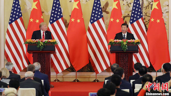 习近平同美国总统特朗普通电话