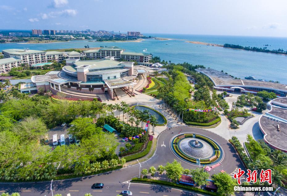 图为航拍博鳌亚洲论坛永久会址. 骆云飞 摄